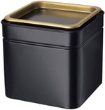 Ikea BLOMNING Kahve/Çay Kutusu, Siyah ve Altın Renkli, 10x10x10 Santimetre, 203.732.06