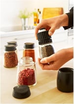 IKEA IKEA 365 + IHARDIG – Baharat Değirmeni, Siyah – 12,5 cm