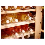 IKEA KORKEN şeffaf cam şişe, tıpalı, yağ, sirke, içecek, bira, su, kombucha, kefir, soda için sallanan şişeler, (481 ml)
