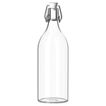 IKEA KORKEN şeffaf cam şişe, tıpalı, yağ, sirke, içecek, bira, su, kombucha, kefir, soda için sallanan şişeler, (481 ml)