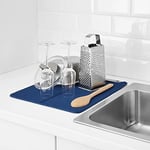 IKEA Little Loved Corner NYSKÖLJD Bulaşık Kurutma Matı, Lavabo Paspası, Ters Çevrilebilir Kurutma Matı, Mavi