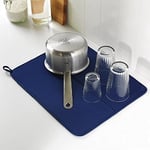 IKEA Little Loved Corner NYSKÖLJD Bulaşık Kurutma Matı, Lavabo Paspası, Ters Çevrilebilir Kurutma Matı, Mavi