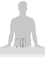IKEA ORDNING mutfak gereci tutucu, paslanmaz çelik 18 x 12 x 12 cm