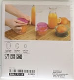Ikea OVERMATT Silikon Gıda Kapakları, 3'lü Set, Çok Renkli