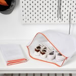 IKEA PARKLA Ayakkabı Çantası 48 x 22 cm,%100 Polipropilen, Beyaz, 48 x 22 cm, Beyaz, 48x22 cm