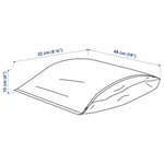 IKEA PARKLA Ayakkabı Çantası 48 x 22 cm,%100 Polipropilen, Beyaz, 48 x 22 cm, Beyaz, 48x22 cm