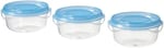 IKEA PRUTA Gıda Kabı, Şeffaf/Mavi, 70 ml, 3 Adet