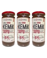 İlikli Dana Kemik Suyu Yüksek Kolajen ve Protein Deposu (480 ml x3 Adet)