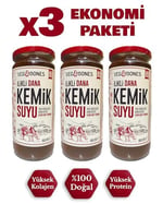 İlikli Dana Kemik Suyu Yüksek Kolajen ve Protein Deposu (480 ml x3 Adet)