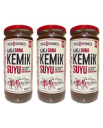 İlikli Dana Kemik Suyu Yüksek Kolajen ve Protein Deposu (480 ml x3 Adet)