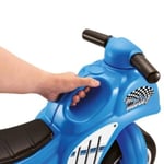 İlk Motorum Mavi Binmeli Çocuk Motoru 24 Ay+ Scooter Görünümlü Denge Motoru Hafif Taşınabilir Oyuncak 25 Kg Taşıma Kapasiteli