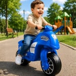 İlk Motorum Mavi Binmeli Çocuk Motoru 24 Ay+ Scooter Görünümlü Denge Motoru Hafif Taşınabilir Oyuncak 25 Kg Taşıma Kapasiteli