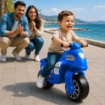 İlk Motorum Mavi Binmeli Çocuk Motoru 24 Ay+ Scooter Görünümlü Denge Motoru Hafif Taşınabilir Oyuncak 25 Kg Taşıma Kapasiteli