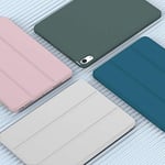iMieet iPad Air 11 İnç Kılıf M3(2025) / M2 (2024), iPad Air 5. / 4. Nesil Kılıf 2022/2020 10,9 İnç Kalem Tutuculu, Yumuşak TPU Arka Kısımlı Üç Katlı Akıllı Kılıf (Açık Gri)