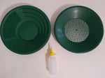 In Mekanik Altın Eleme Tavası (1 Pan - 1 Pan Üstü Elek - 1 Vakum Pompa) Kargo Dahil Fiyat (Mavi)