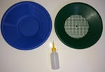 In Mekanik Altın Eleme Tavası (1 Pan - 1 Pan Üstü Elek - 1 Vakum Pompa) Kargo Dahil Fiyat (Mavi)