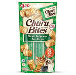 INABA Churu Isırıkları - El Besleme için Kedi Tedavileri - Kremsi Dolgulu Çıtır Torbalar - Ton balığı