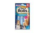 INABA Churu Rolls kedi ödül kurabiyeleri,%88 nemli, sağlıklı atıştırmalıklar, tavuk, ton balığı ve deniz tarağı içeren doğal malzemeler, 40 g (1'li paket), birinci sınıf kalitede kedi