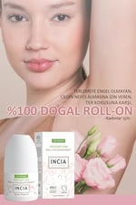 INCIA%100 Doğal Roll On Deodorant Kadınlar İçin Ter Kokusu Önleyici Lekesiz 50 ml - Seçenekler: 50 ml (1er Pack), 50 ml (1er Pack) (3 paketi)