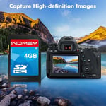 INDMEM SD Kart 4 GB 5 Paket SDHC Sınıf 4 Flash Bellek Kartı 4 GB Dijital Kamera Kartları