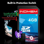 INDMEM SD Kart 4 GB 5 Paket SDHC Sınıf 4 Flash Bellek Kartı 4 GB Dijital Kamera Kartları