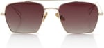 Infiniti Design Marka ID 4813 C01 Unisex,KARE,METAL,ALTIN Çerçeve ORGANİK,KAHVERENGİ Cam 50 Ekartman Güneş Gözlüğü