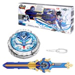 INFINITY NADO Metal topak, kılıç fırlatıcı, ışıklı top, çocuklar için erkek ve kız çocuklar için 5 6 7 8 9 10, Fury Wave Dragon, Mavi | Sonsuz hızlanan kılıç fırlatıcı. Işık efektli metal topa. Ergono