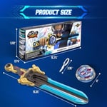 INFINITY NADO Savaş Oyuncakları, Spinning Top ve Kılıç Launcher Savaş Seti Oyuncaklar, Çocuklar için Savaş Brust Kılıç Üst Oyuncak - Seçenekler: Anka kuşu, Panda, Savaş seti, Savaş Seti Dragon Bear...