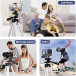 Infomax Telefon Tripodu – 33-110cm Katlanabilir Tripod Telefon Tutucu, 360° Döner Başlık, Bluetooth Kumandalı Selfie Çubuğu, iOS/Android Uyumlu, Kamera ve GoPro ile Kullanılabilir
