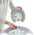 Ingenuity Rahatlatıcı Ana kucağı Bebek Koltuğu, Sesler ve Titreşimler, 0-6 Ay, 9 kg'a Kadar - Morrison, Fil/Aslan Oyuncaklı (Gri/Mavi)