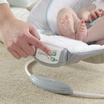 Ingenuity Rahatlatıcı Ana kucağı Bebek Koltuğu, Sesler ve Titreşimler, 0-6 Ay, 9 kg'a Kadar - Morrison, Fil/Aslan Oyuncaklı (Gri/Mavi)