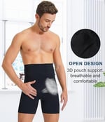 Inner Vision, Karın Kontrol Bodysuit ve Iç Çamaşırı Fitness Vücut Şekillendirici 3 Boyutlu Erkek Duble Korse Boxer