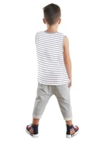 İnşaat Aracı Erkek Çocuk T-shirt Kapri Şort Takım