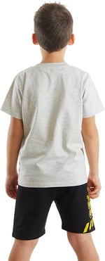 İnşaat Araçları Erkek Çocuk T-shirt Şort Takım