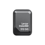 Insta360 Hızlı Okuyucu 512 GB Taşınabilir SSD, Hızlı Harici Thumb Sürücü Depolama, USB-C Memory Stick Ace Pro 2/X5/X4 Air, iPhone, Android, PC, Yaratıcılar için Lexar ile Birlikte Geliştirildi