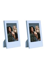 Instax Mini Film Uyumlu Mavi 2'li Klasik Fotoğraf Çerçeve Seti