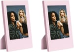 Instax Mini Film Uyumlu Pembe 2'li Klasik Fotoğraf Çerçeve Seti