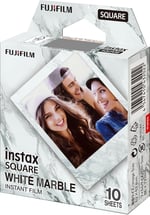 instax Square Film, Beyaz Mermer (1 x 10 Çekim) - Seçenekler: 10 Shot, 10 atış