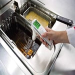 INSTRUKART Gıda işleme endüstrisi, mutfaklar, restoranlar, gıda denetimi için dijital yemeklik yağ test cihazı (sıcaklık aralığı: +40 °C ila +200 °C) | Modeli: Testo 270