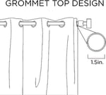 Intelligent Design Raina Total Blackout Metalik Baskı Gromet Üst Tekli Perde Paneli Termal Yalıtımlı Işık Engelleyici Drape, Yatak Odası, Oturma Odası ve Yurt için, 50 x 84, Allık/Altın, 1 Adet