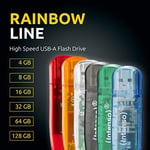 Intenso Rainbow Line USB bellek 64GB Turuncu 3502490 - Seçenekler: 64GB, 16 GB