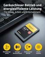 Intenso SSD 2.5 inç SATA 3 120 GB, Siyah - Seçenekler: 120GB, 240GB, 480GB, 960GB, Sata 2,5
