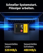 Intenso SSD 2.5 inç SATA 3 120 GB, Siyah - Seçenekler: 120GB, 240GB, 480GB, 960GB, Sata 2,5
