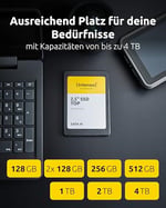 Intenso SSD 2,5 Sata 3 128Gb - Seçenekler: 128GB, 512 GB, 128 GB, 250 GB, 256 GB, 500GB, 1 TB, 1TB...