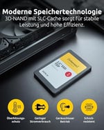 Intenso SSD 2,5 Sata 3 128Gb - Seçenekler: 128GB, 512 GB, 128 GB, 250 GB, 256 GB, 500GB, 1 TB, 1TB...