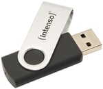 Intenso USB Stick Basic Line 16GB Siyah, Gümüş 4034303015368 - Seçenekler: 1 x 16 GB, 1 x 64 GB
