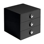 InterDesign Bosphorus 35360Es 3 Çekmeceli Organizer, Akrilik, Siyah