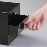 InterDesign Bosphorus 35360Es 3 Çekmeceli Organizer, Akrilik, Siyah