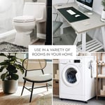 InterDesign Kent Oval Çöp Kutusu, Banyo Mutfak Ofis için, Plastik, 30,5x20,3x25,4cm, Kahverengi