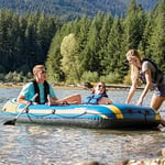 Intex Challenger 3 Set Schlauchboot - 295 x 137 x 43 cm - 3-teilig - Blau/Gelb